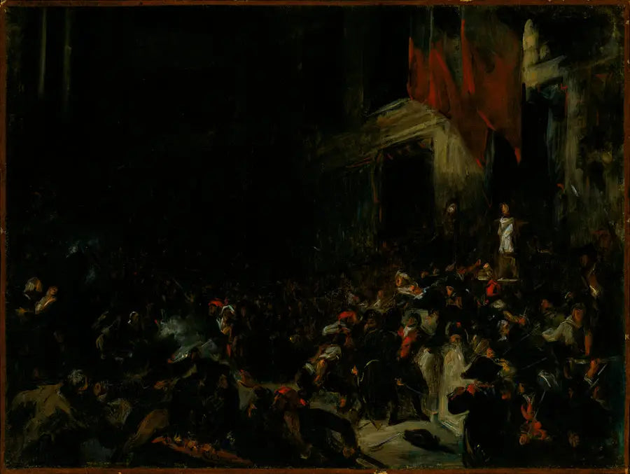 Boissy d'Anglas à la Convention - Eugène Delacroix image 2 reproduction d’œuvre d’art à l’huile