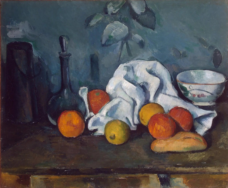 Scatola del latte, caraffa e ciotola - Paul Cézanne