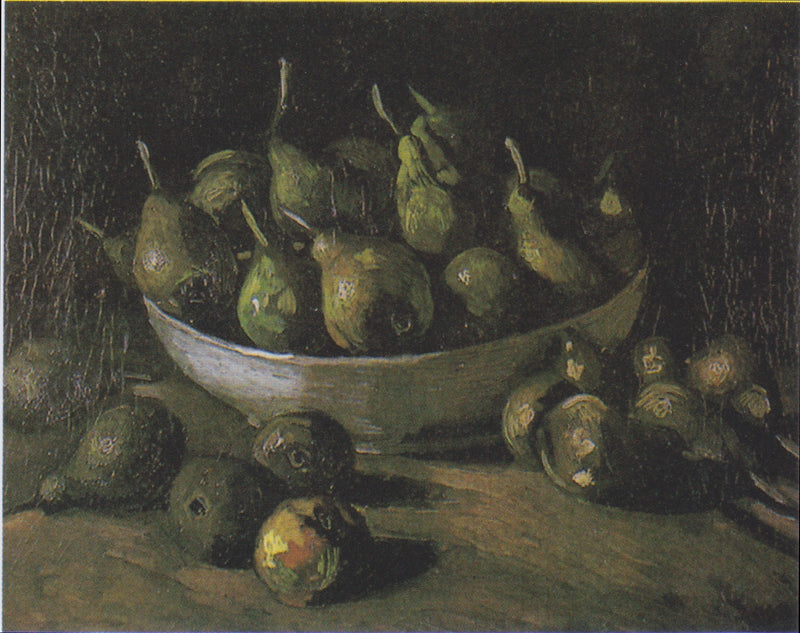 Natura morta con una ciotola di pietra e delle pere - Vincent van Gogh