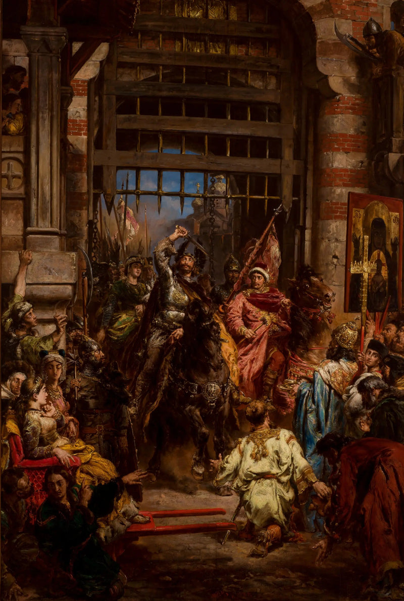 Boleslas il Coraggioso con Sviatopolk alla Porta Dorata di Kiev - Jan Matejko