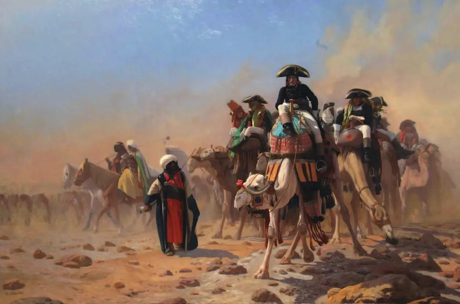 Bonaparte e il suo stato maggiore in Egitto - Jean-Léon Gérôme