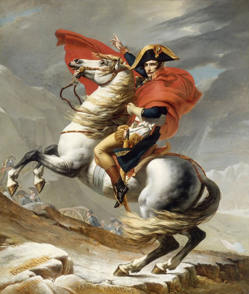 Bonaparte che attraversa il Gran San Bernardo - Jacques-Louis David
