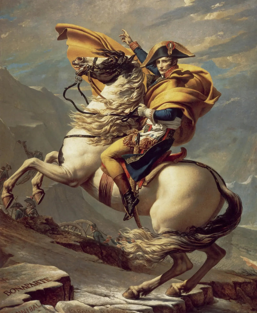 Bonaparte che attraversa il Gran San Bernardo - Jacques-Louis David
