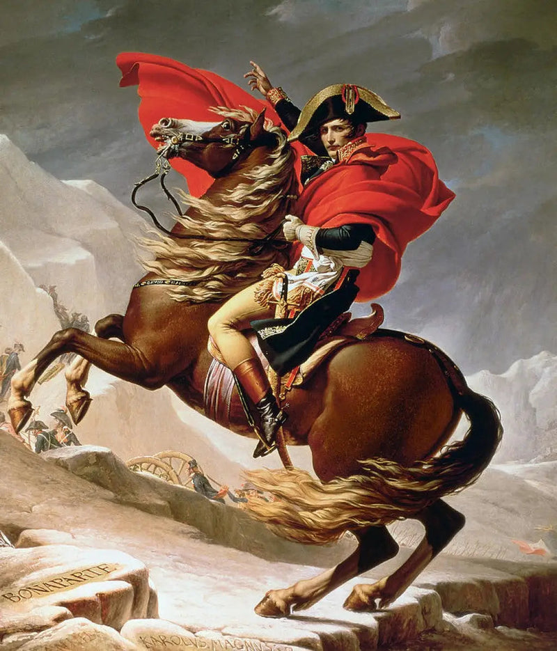 Bonaparte che attraversa il Gran San Bernardo - Jacques-Louis David