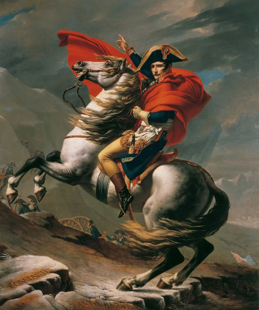 Bonaparte che attraversa il Gran San Bernardo - Jacques-Louis David