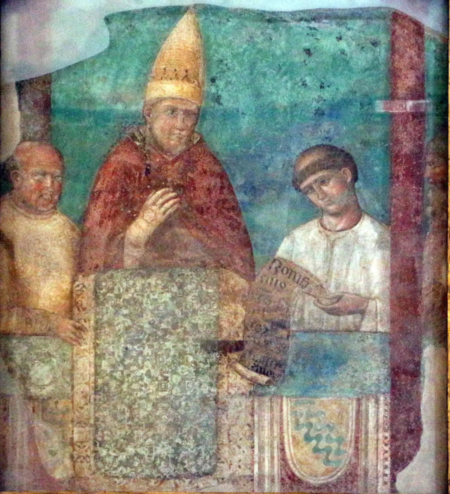 Boniface VIII proclama il giubileo del 1300 - Giotto
