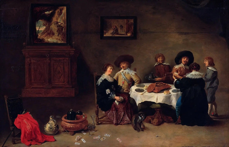 Buona compagnia a tavola - David Teniers il Giovane