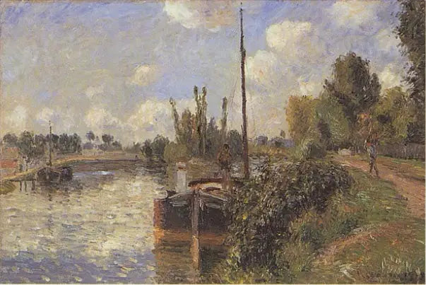Bordo dell'Oise, Pontoise - Camille Pissarro