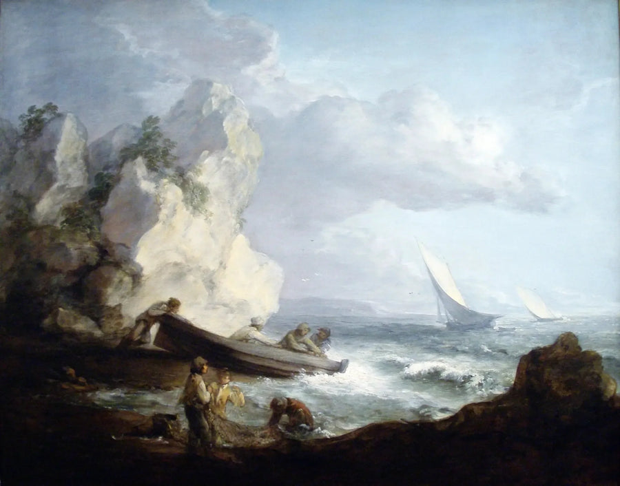 Bord de mer con pescatori - Thomas Gainsborough