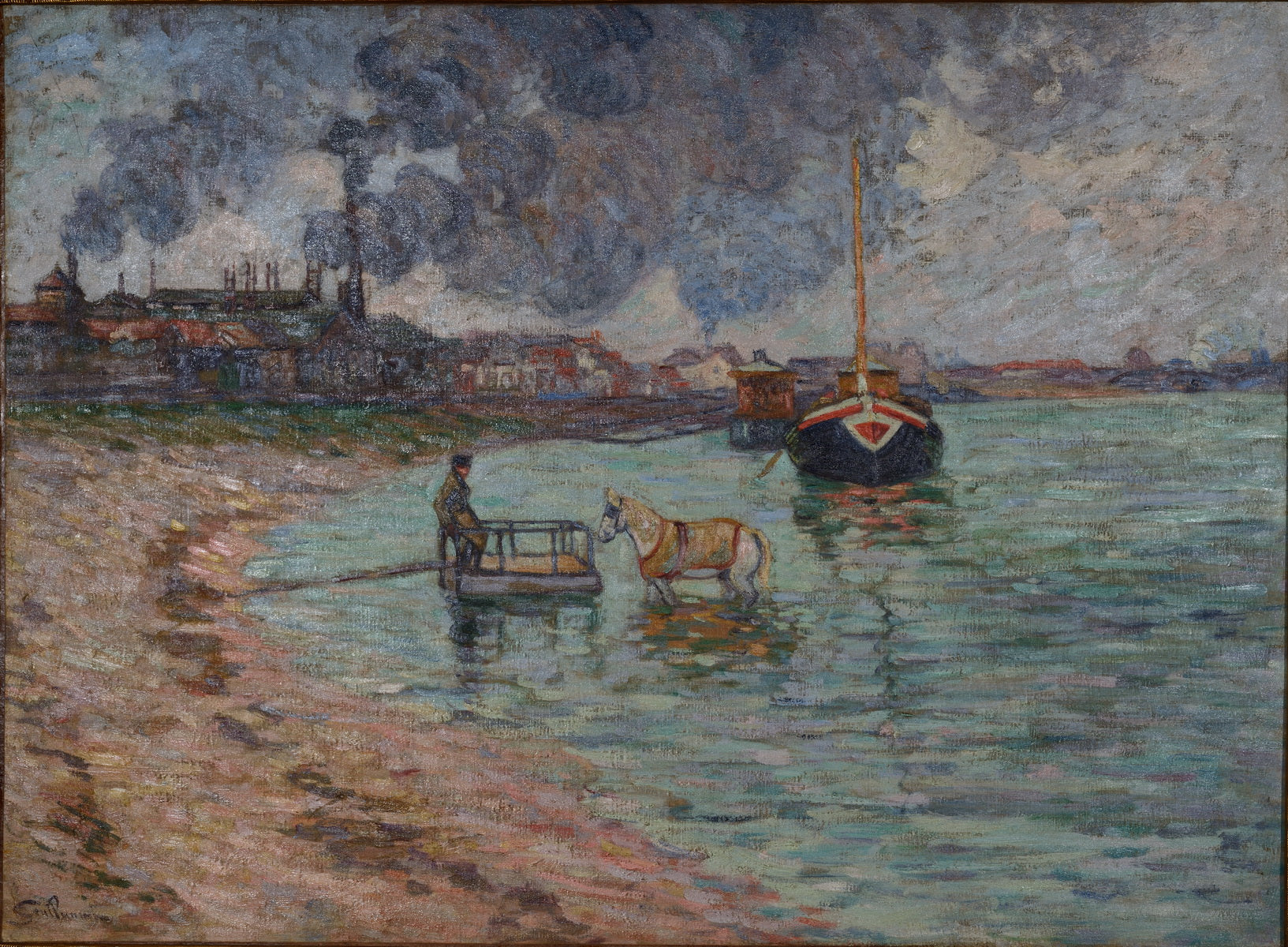 Bord de Seine à Charenton - Armand Guillaumin - Alpha Reproduction