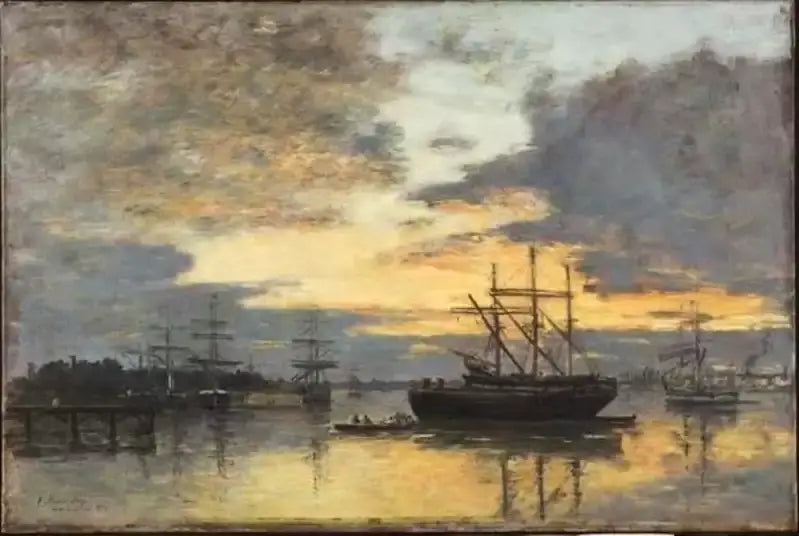 Bordeaux, nel porto - Eugène Boudin