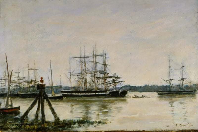 Bordeaux - Il porto - Eugène Boudin