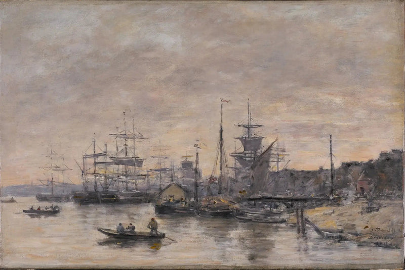 Bordeaux, il porto - Eugène Boudin