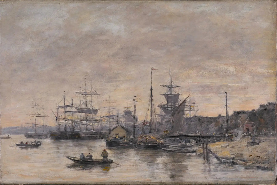 Bordeaux, il porto - Eugène Boudin