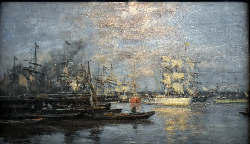 Bordeaux. Il velo bianco. Effetto della sera - Eugène Boudin