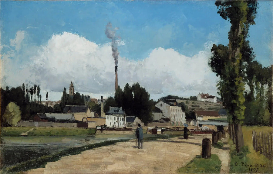 Bordo dell'Oise a Pontoise - Camille Pissarro