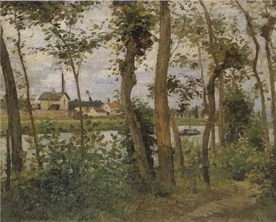 Bordo dell'Oise a Pontoise - Camille Pissarro