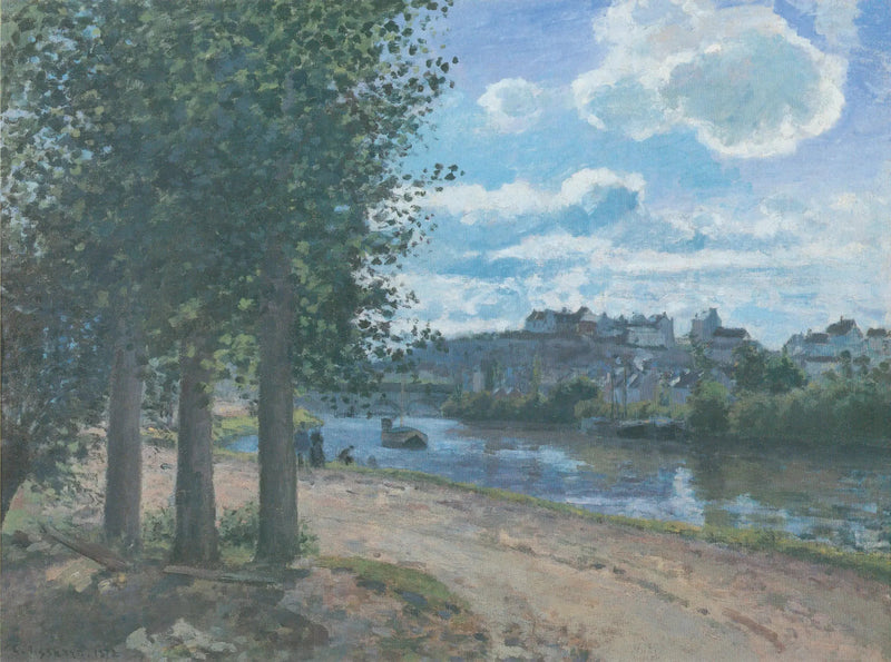 Bordo dell'Oise, Pontoise - Camille Pissarro