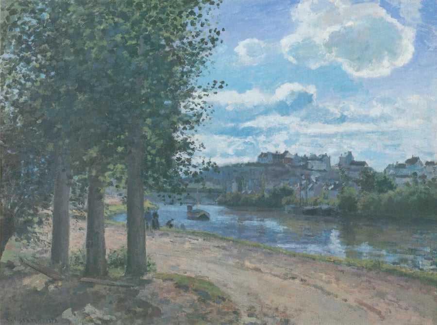 Bordo dell'Oise, Pontoise - Camille Pissarro