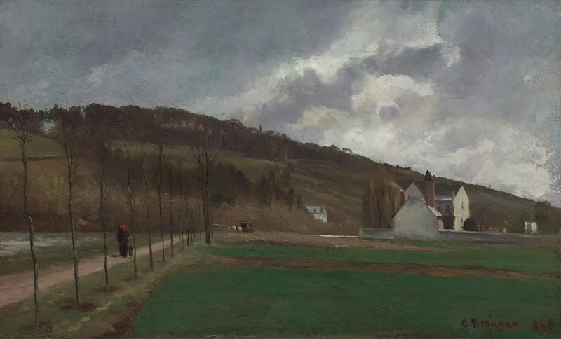 Margini della Marna in inverno - Camille Pissarro