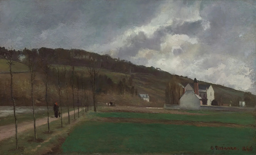 Margini della Marna in inverno - Camille Pissarro
