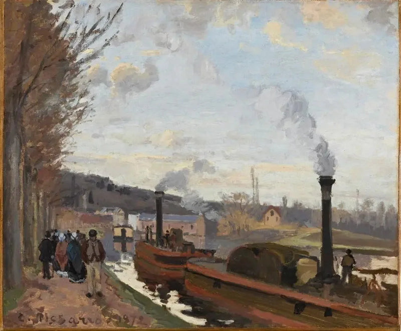 Bordo della Senna a Bougival - Camille Pissarro