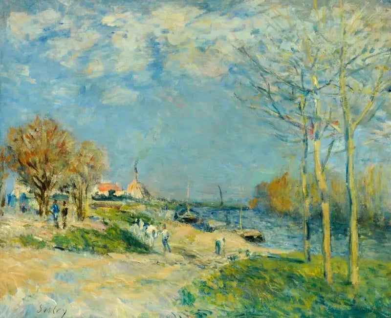 Bordo della Senna a Port-Marly - Alfred Sisley