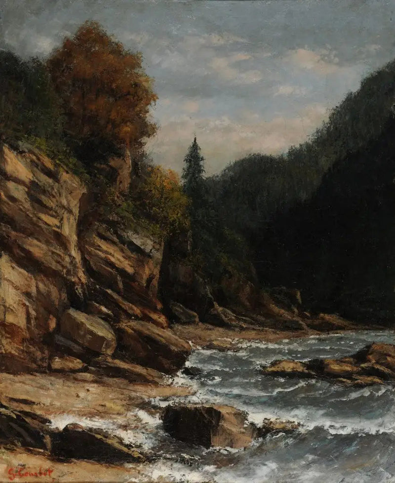 Bordi del lago Lemano - Gustave Courbet