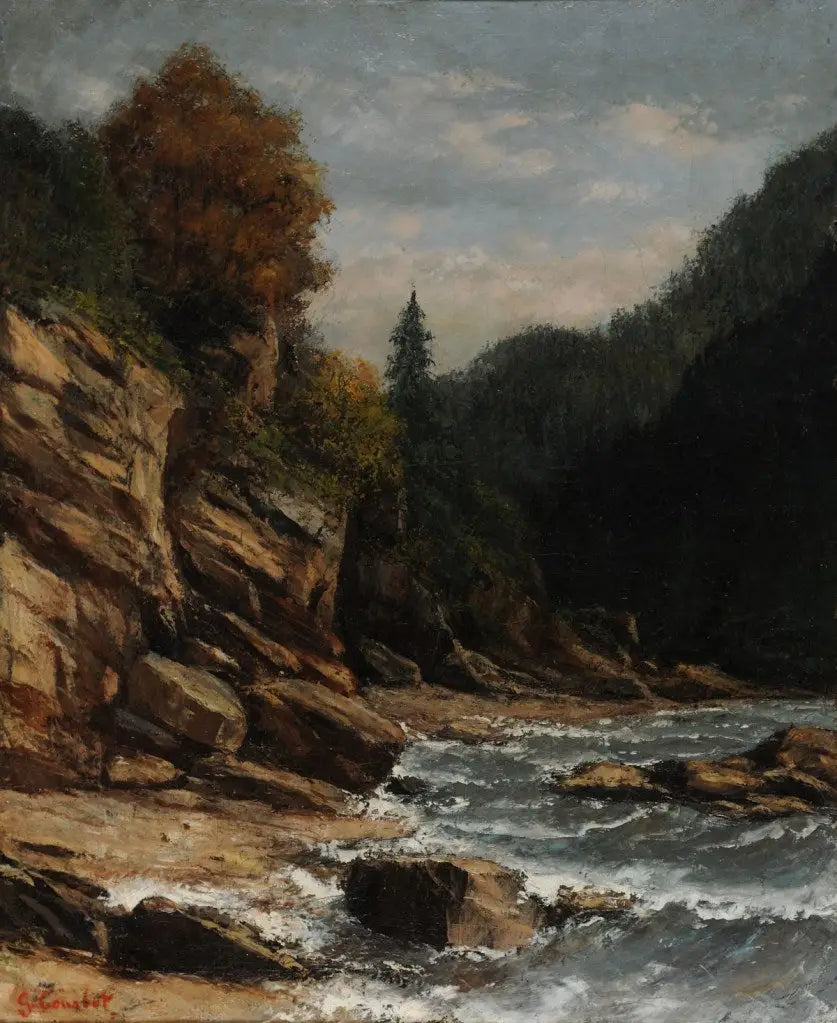 Bordi del lago Lemano - Gustave Courbet