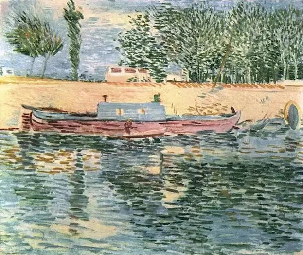 Les Bords de la Seine avec bateaux F353 de Vincent van Gogh