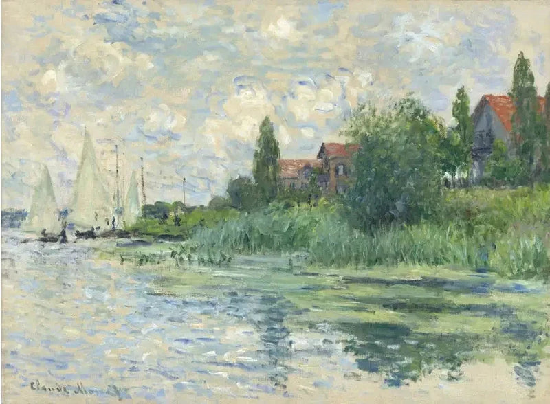 Le rive della Senna a Petit-Gennevilliers W333 - Claude Monet