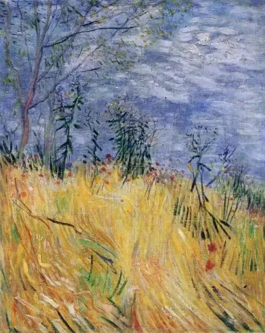 Bordo di un campo di grano con papaveri - Vincent van Gogh