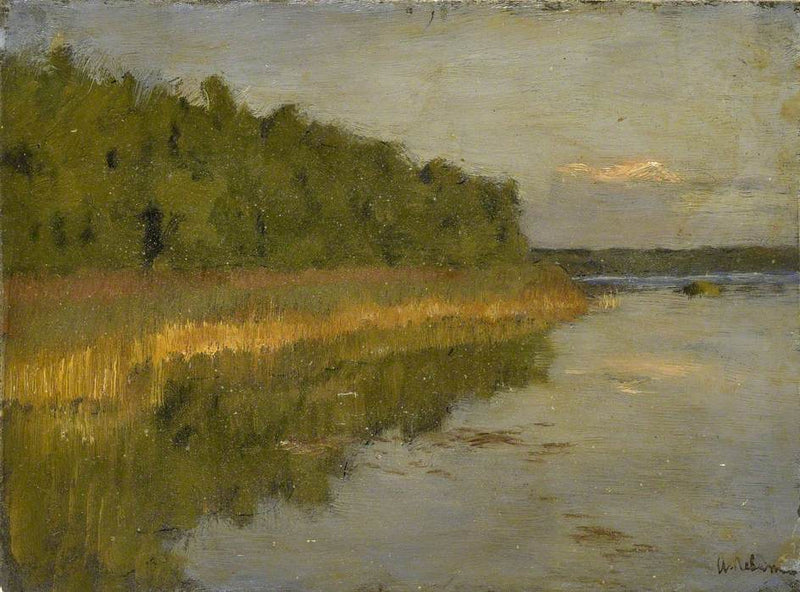 Boschetto vicino a un lago (autunno) - Isaac Levitan
