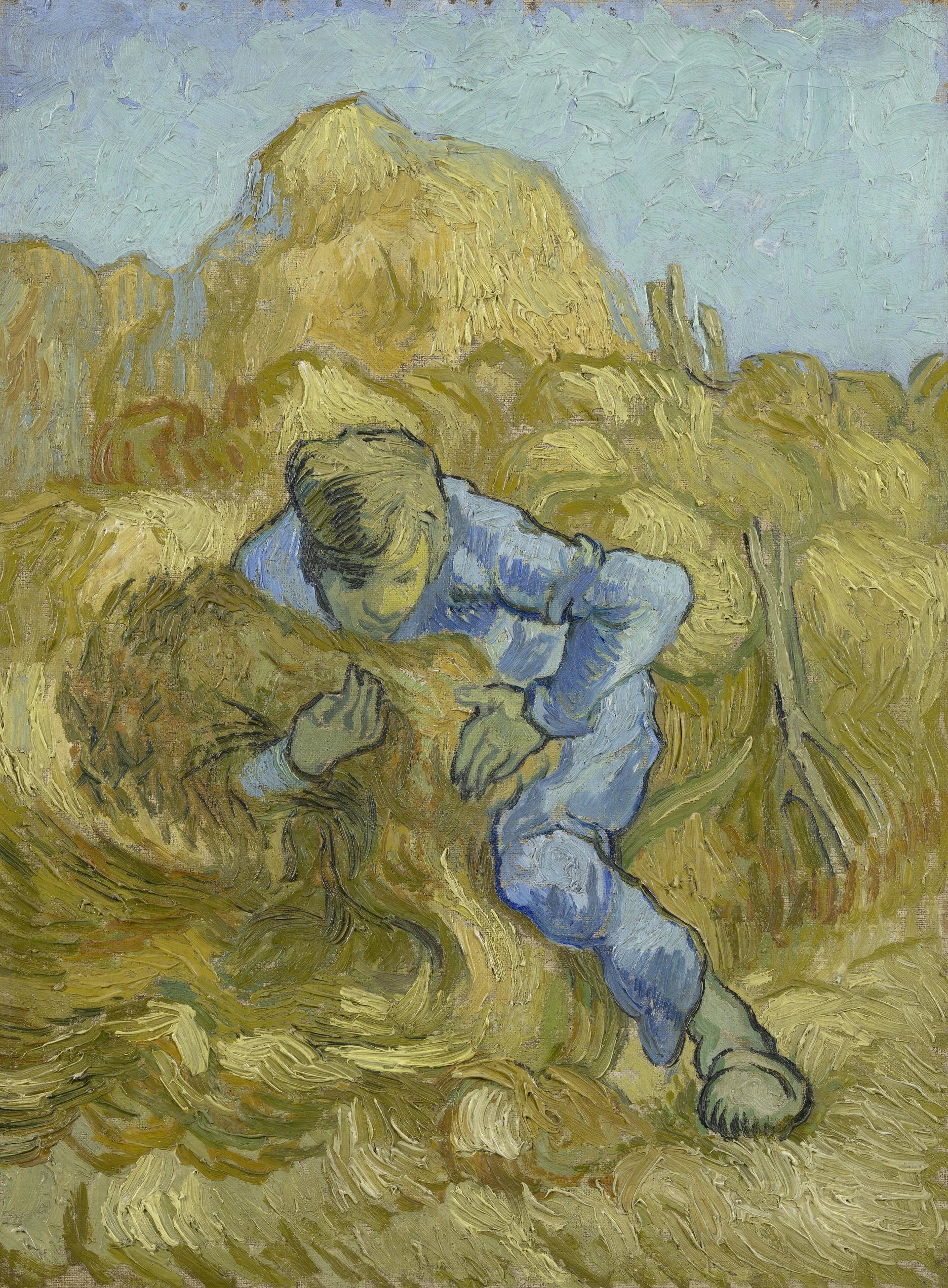 Le Botteleur d’après Millet F693 de Vincent van Gogh, Van Gogh Museum