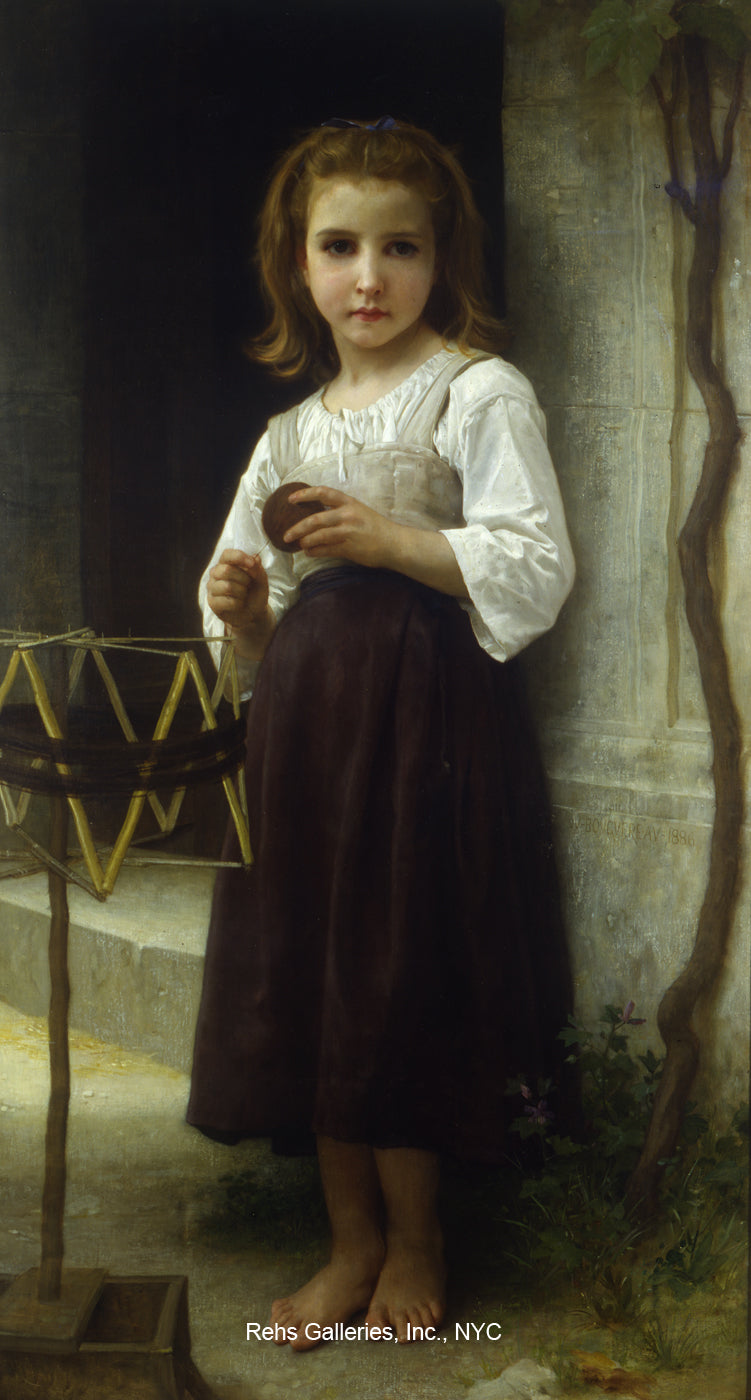 Le Peloton de laine (1886) - Bouguereau