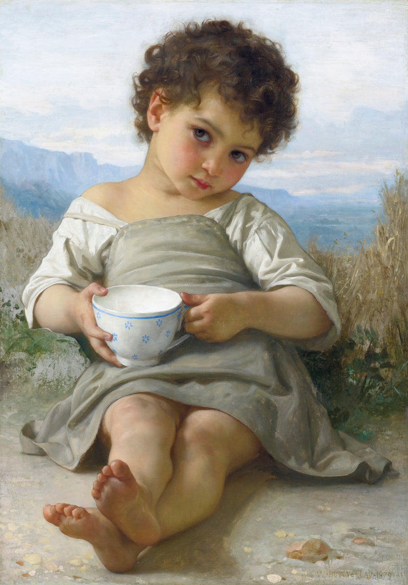 La Tasse de lait (1879) - Bouguereau