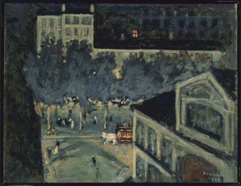 Boulevard di Parigi di notte - Pierre Bonnard