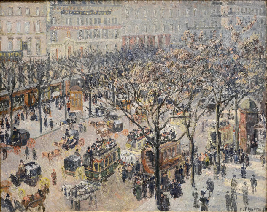 Boulevard degli Italiani, Mattina, Sole - Camille Pissarro