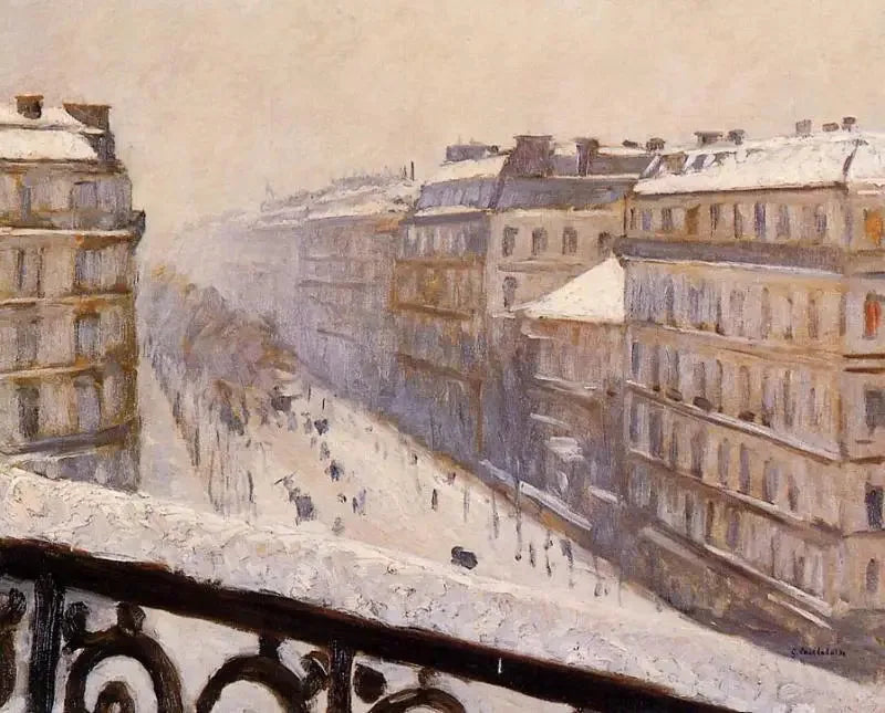 Boulevard Haussmann, effetto neve - Gustave Caillebotte