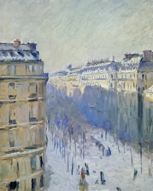 Boulevard Haussmann, effetto neve - Gustave Caillebotte