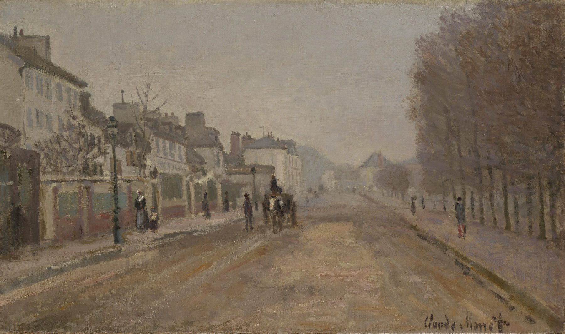 Boulevard Héloïse, Argenteuil W247 par Claude Monet, Yale University Art Gallery