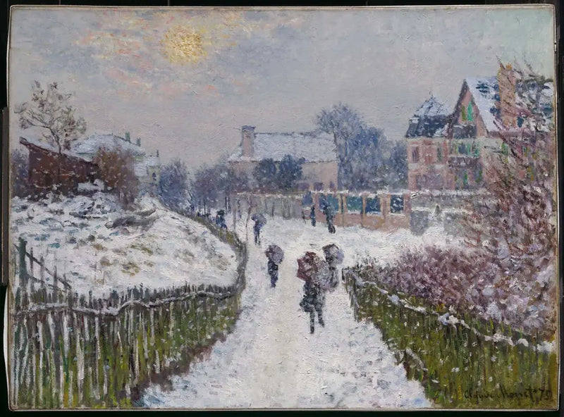 Boulevard Saint-Denis, Argenteuil, in inverno - Claude Monet