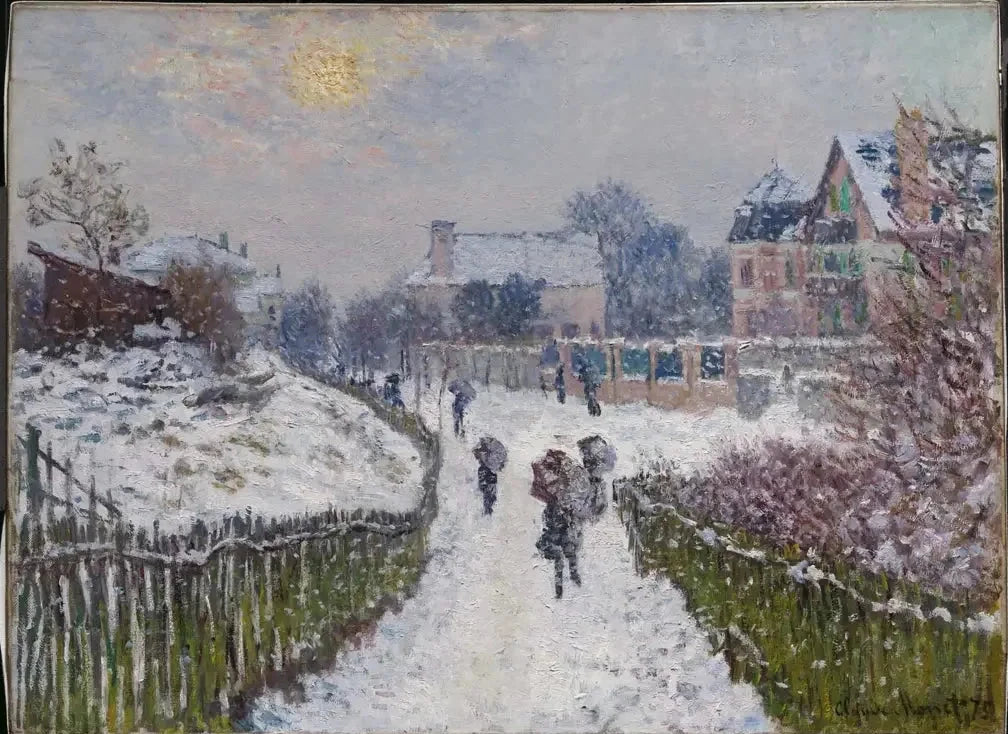 Boulevard Saint-Denis, Argenteuil, en hiver W357a par Claude Monet, 1875, Museum of Fine Arts Boston