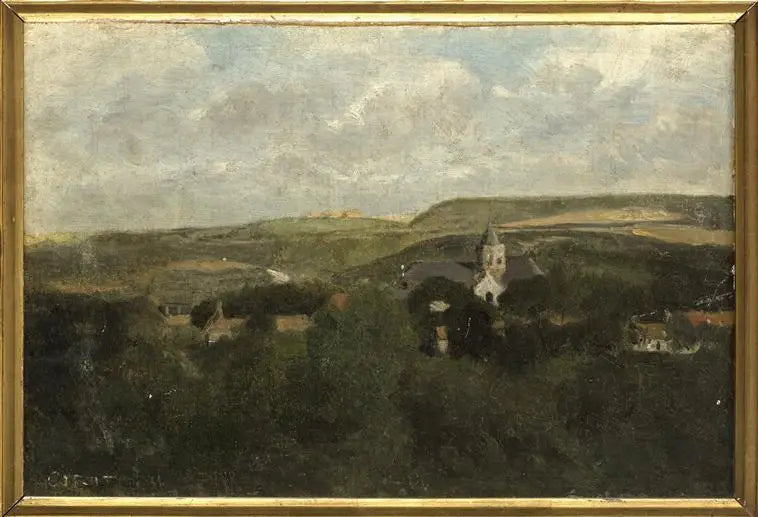 Boulogne-sur-Mer, un angolo della città - Jean-Baptiste Camille Corot