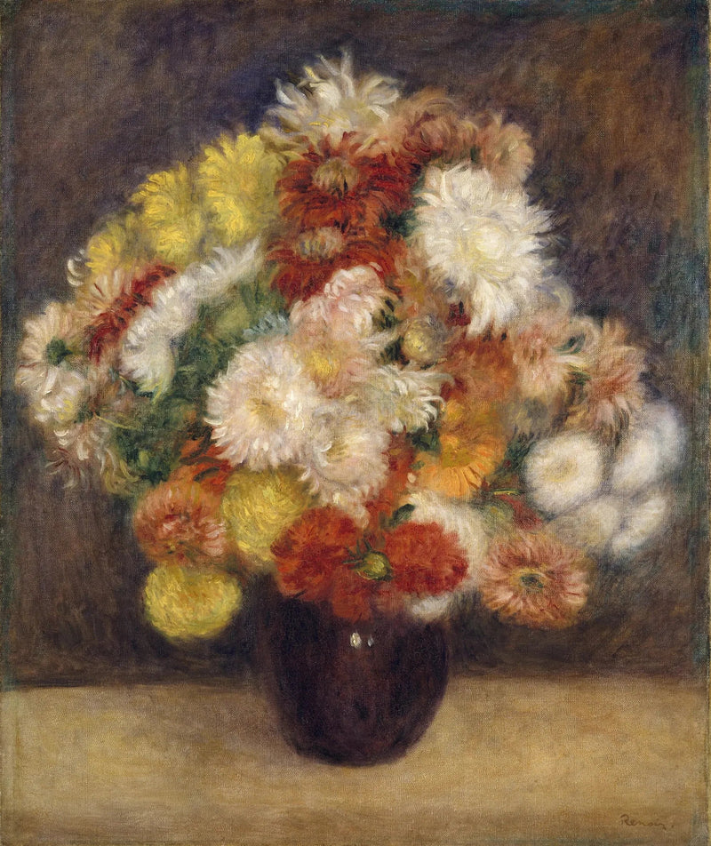 Bouquet di crisantemi - Pierre-Auguste Renoir