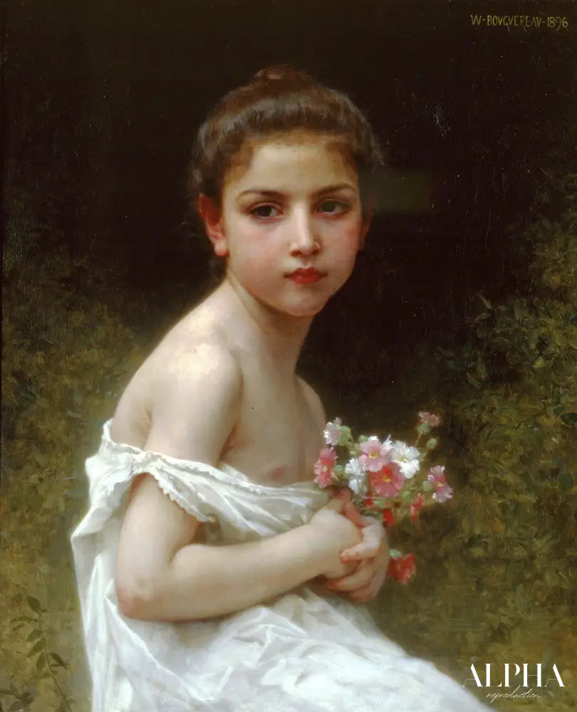 Bouquet de filles - William Bouguereau - Reproductions de tableaux et peintures haut de gamme