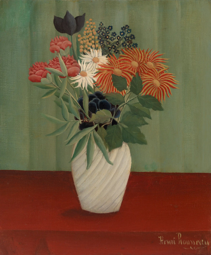 Bouquet di fiori alle margherite regine e ai tokyos - Henri Rousseau