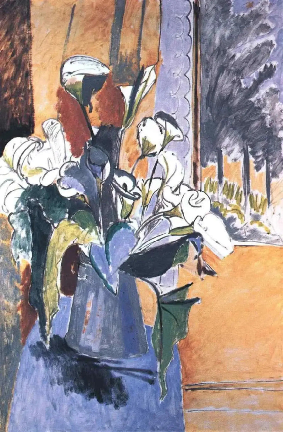Bouquet di fiori su una veranda - Henri Matisse