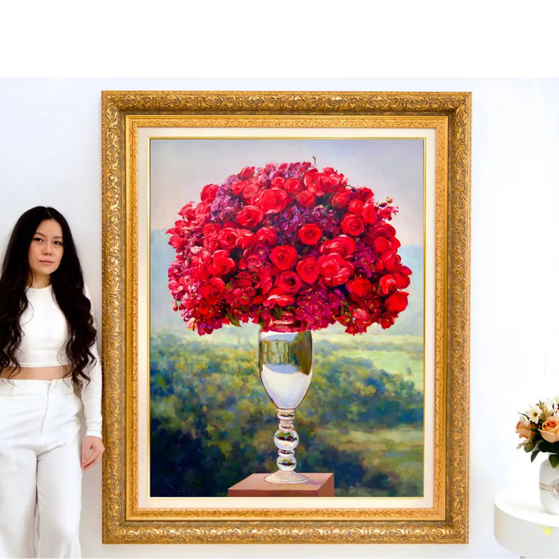 Mazzo di rose | Dimensioni: 100x130 cm