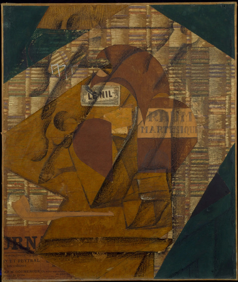 Bottiglia di rum e Journal - Juan Gris